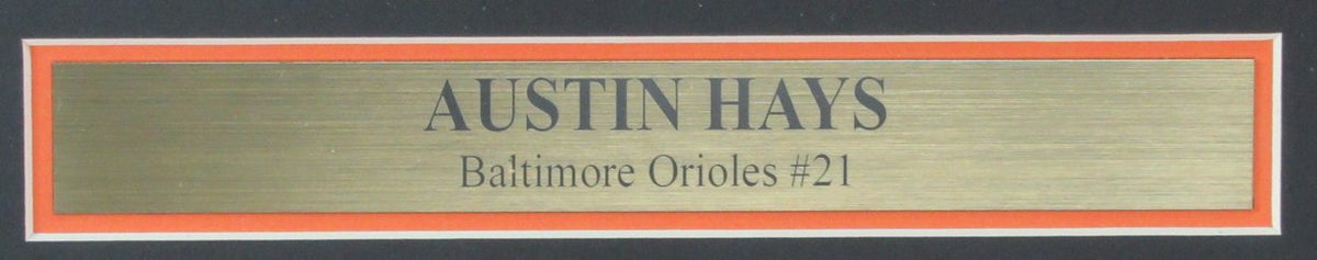 Austin Hays Signed 11x14 Photo Baltimore Orioles Framed Beckett 187163