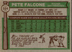 Pete Falcone Autographed 1976 TOPPS Card #524 San Francisco Giants 183432