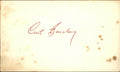 Curt Barclay New York Giants d.1985 Signed/Autographed 3x5 Index Card  162607