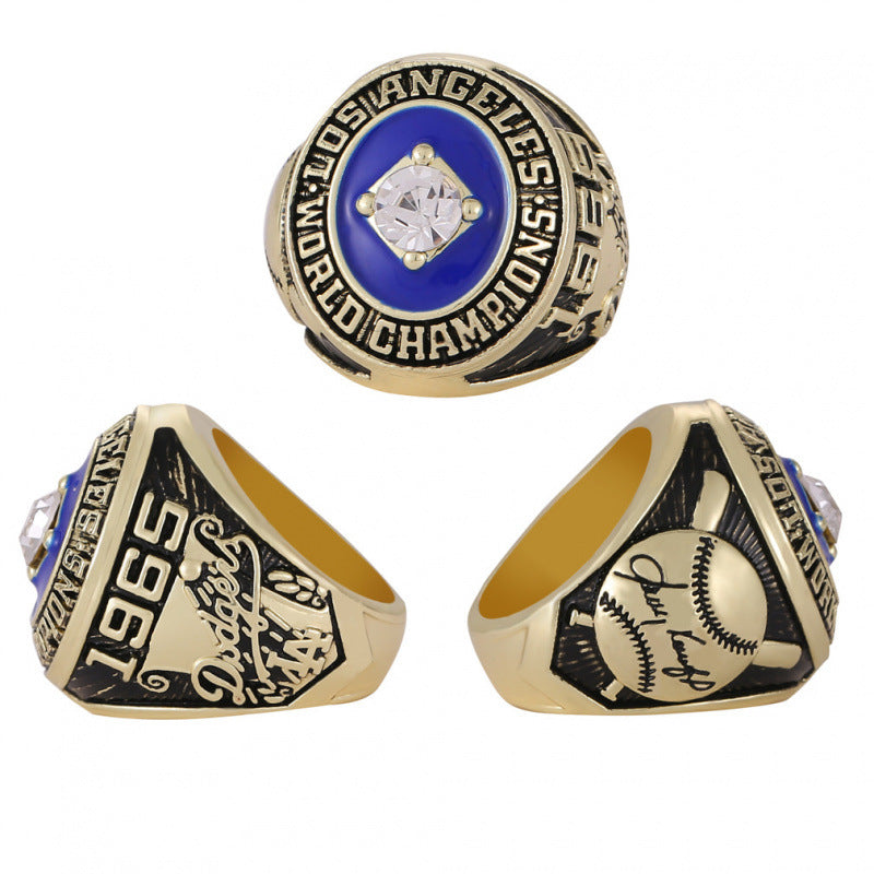 Los Angeles Dodgers World Series Championship Rings Set with Trophy – 8 Piece Collector’s Gifts