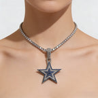 Dallas Cowboys Zircon Star Necklace –   Gift for Game Day, Birthday & Holiday