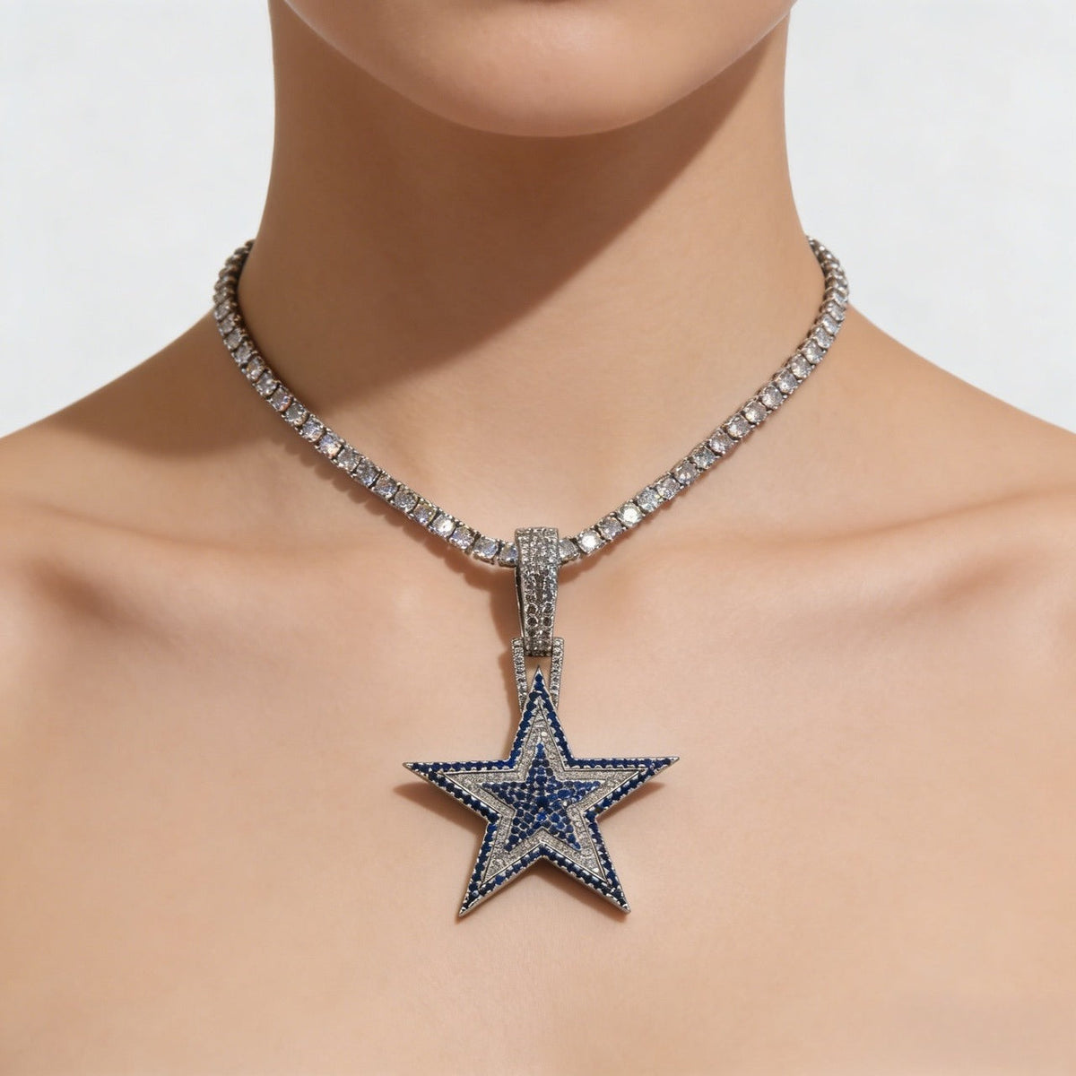 Dallas Cowboys Zircon Star Necklace –   Gift for Game Day, Birthday & Holiday