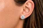 IGI Certified 14K Gold Lab Grown Diamond Solitaire Stud Earrings