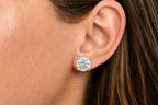 IGI Certified 14K Gold Lab Grown Diamond Solitaire Stud Earrings