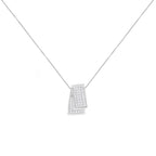 14KT White Gold Diamond Box Pendant Necklace (1 cttw, H-I Color, SI2-I1 Clarity)