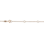 10K Rose Gold 1/5 Carat Round Brilliant-Cut Diamond Modern Bezel-Set Solitaire 16"-18" Pendant Necklace (H-I Color, SI2-I1 Clarity)