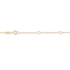 10K Yellow Gold 1/3 Carat Round Brilliant-Cut Diamond Modern Bezel-Set Solitaire 16"-18" Pendant Necklace (H-I Color, SI2-I1 Clarity)