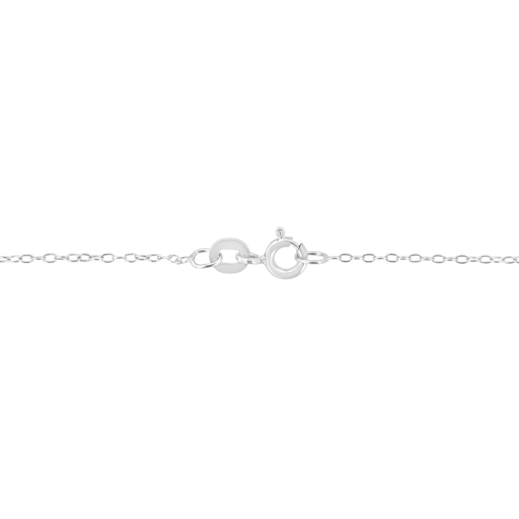 14K White Gold 1/2 Cttw Lab Grown Diamond Modern Bezel-Set Solitaire 16"-18" Pendant Necklace (F-G Color, VS2-SI1 Clarity)