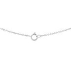 IGI Certified 10K White Gold 1/2 cttw Lab Grown Oval Shape Solitaire Diamond East West 18" Pendant Necklace (E-F Color, VS1-VS2 Clarity)