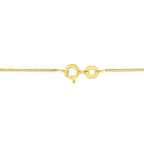 14K Yellow Gold Plated .925 Sterling Silver 1/2 Cttw Brilliant Round Cut Diamond Solitaire Milgrain 18" Pendant Necklace (K-L Color, I2-I3 Clarity)