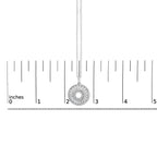 Sterling Silver 1 1/6 Cttw Diamond Openwork Medallion Pendant Necklace