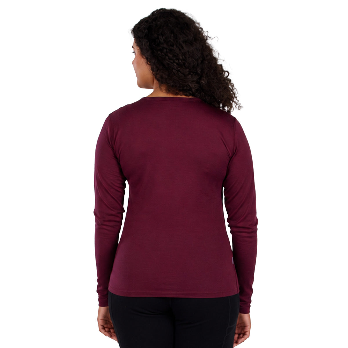 Lightweight Women's Wool Crew Top - 100% Merino Wool