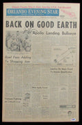Apollo 8 Astronaut James Lovell Autographed/Inscribed 1968 Newspaper PSA/DNA 697
