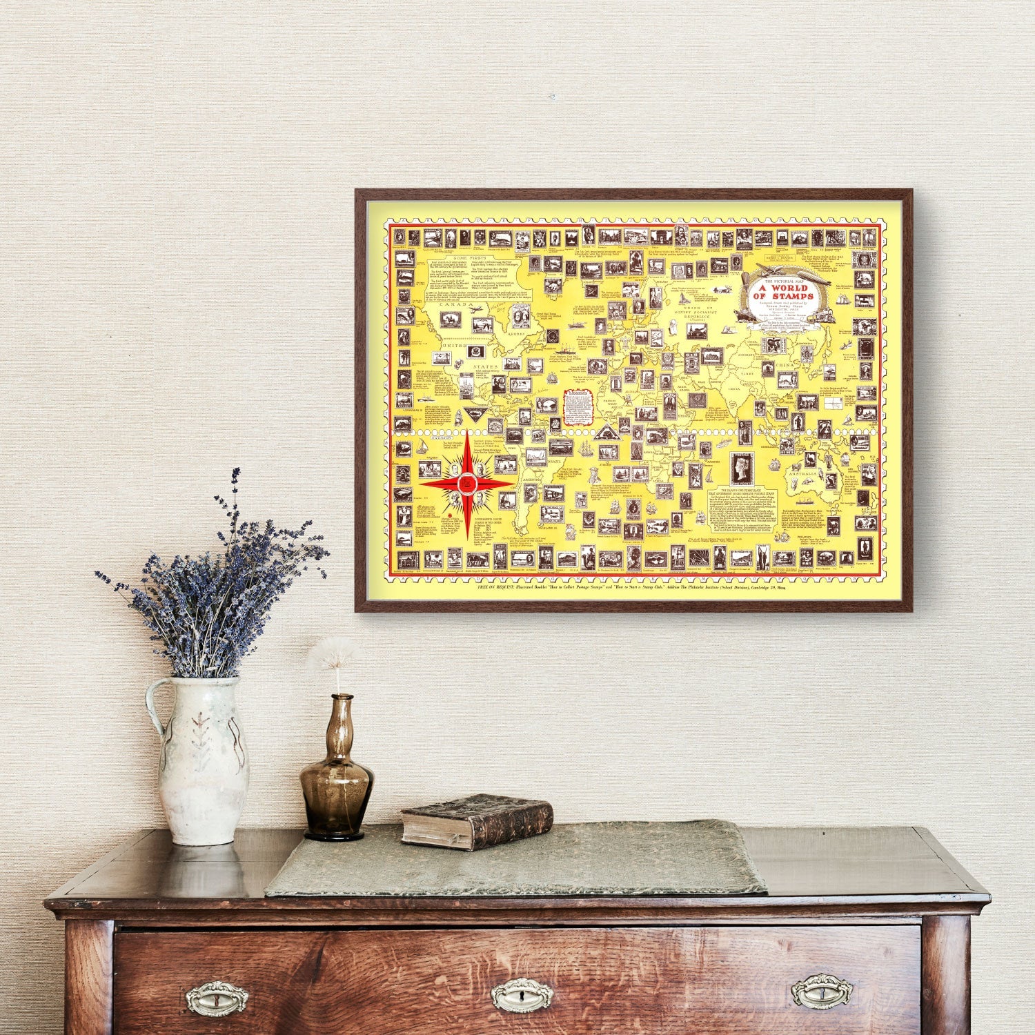World Map of Stamps, 1947