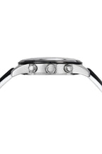 Arthur Men's Chronograph Black and White Silicone Watch