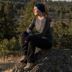 Lightweight Women's Wool Crew Top - 100% Merino Wool