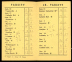 1948 William Penn High School Football 2.5x4.25 Pocket Schedule Harrisburg, PA