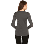 Midweight Women's Wool Crew Top -  100% Merino Wool