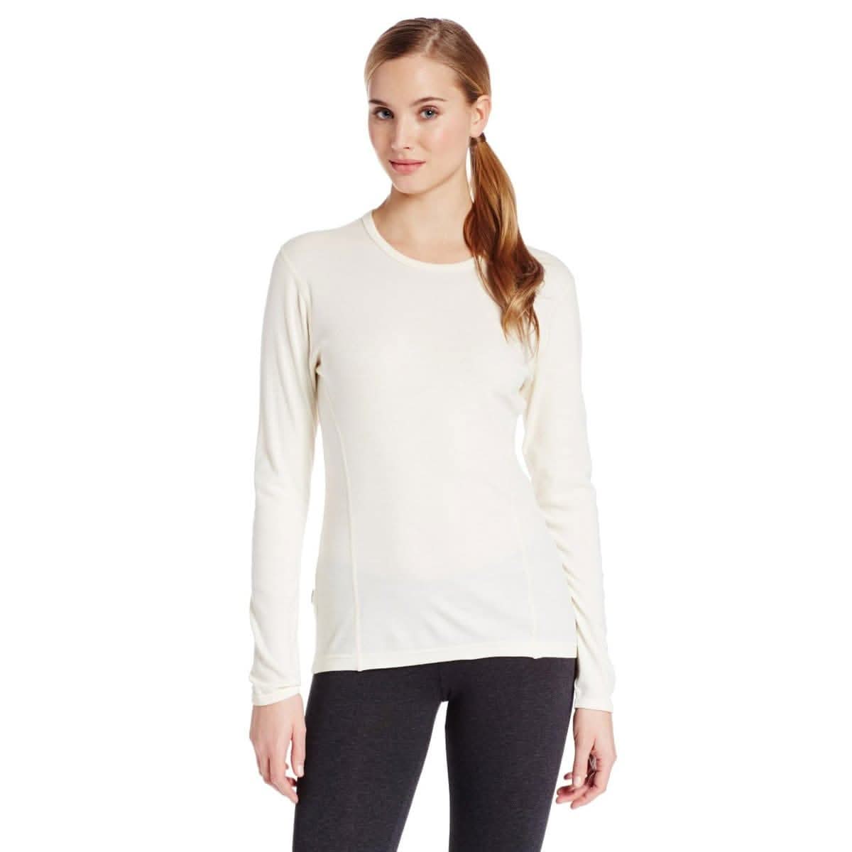 Midweight Women's Wool Crew Top -  100% Merino Wool