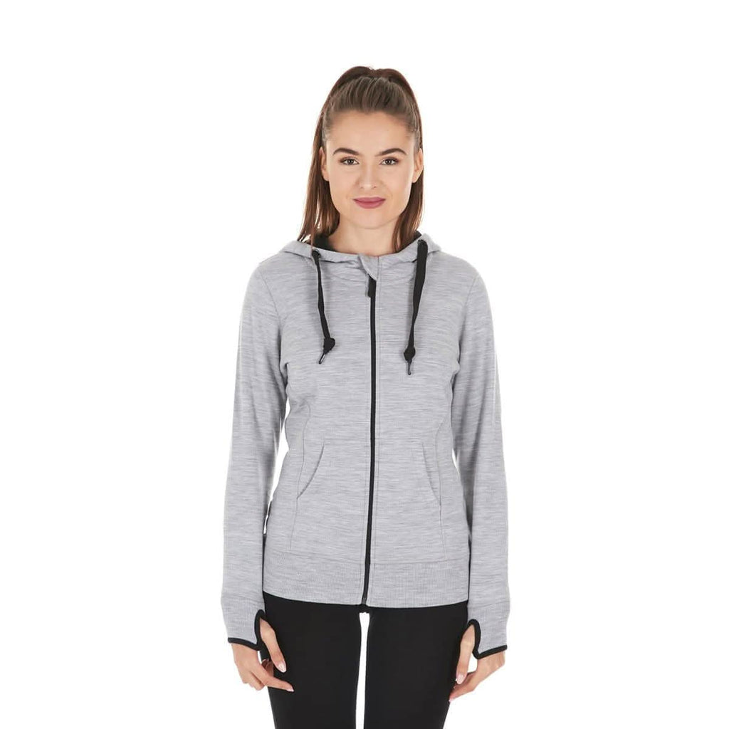 Women's Brushed Merino Wool Full-Zip Hoodie - Heavyweight
