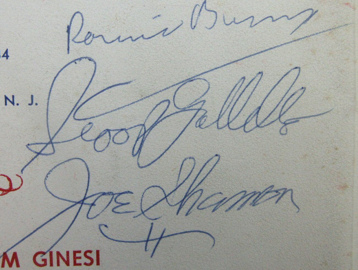 1973 New Jersey Boxing Hall of Fame Multi Signed On Back Dinner Program 153810