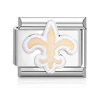 Football Team Logo Italian Charm Bracelet – Custom Gifts for Fans