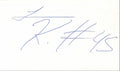 Levon Kirkland Pittsburgh Steelers  Signed/Autographed 3x5 Index Card 189532