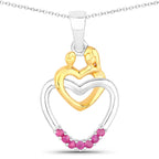0.14 Carat Genuine Ruby .925 Sterling Silver Pendant