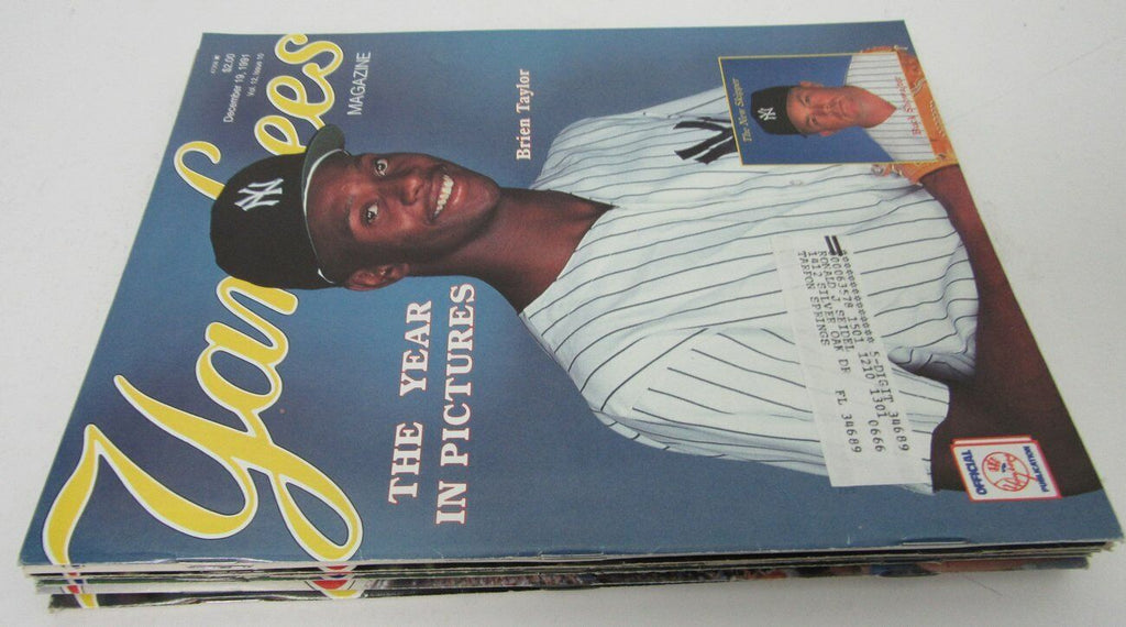 Lot of 6 1991 New York Yankees Magazines Brien Taylor  153177