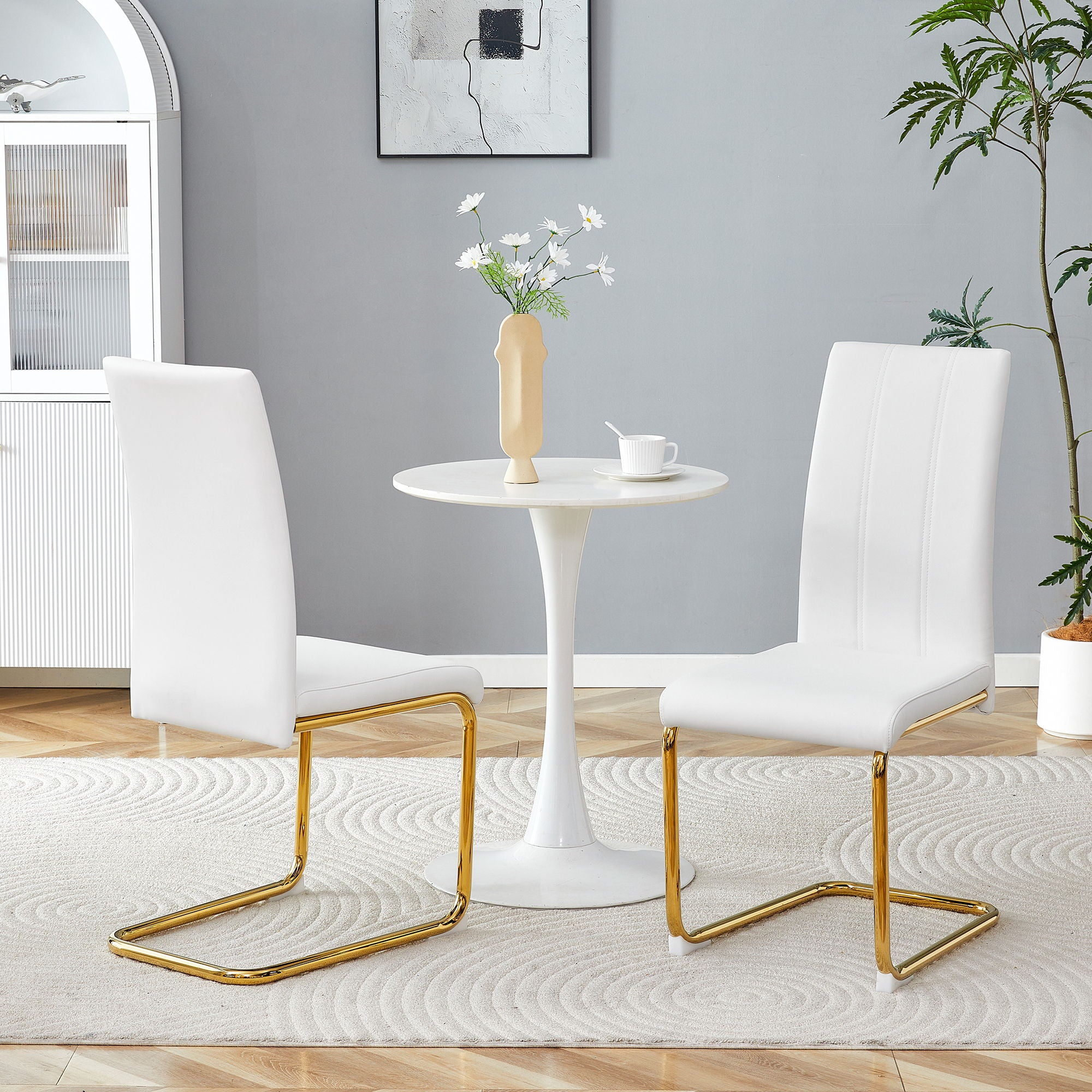 Luxury Aesthetic Upholstered Dining Chairs
