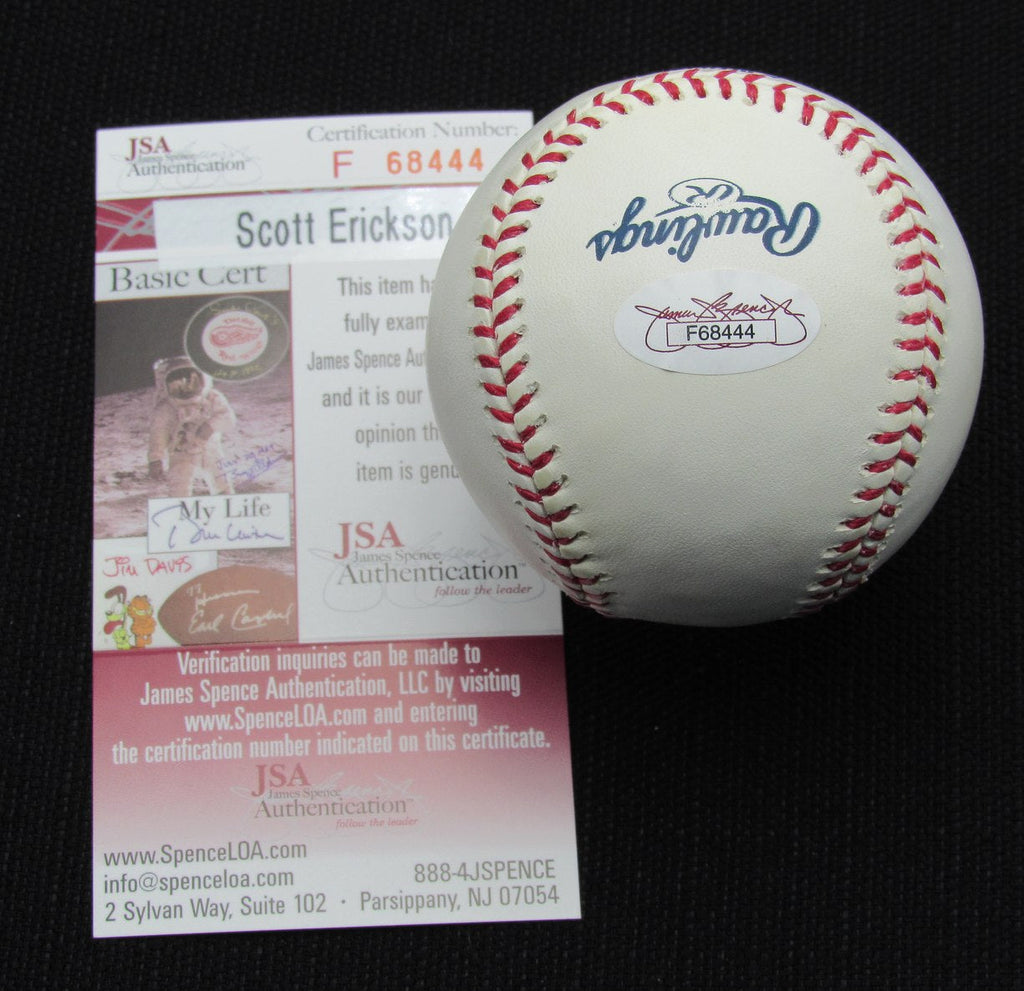 Scott Erickson Signed/Auto Yankees 100th OML Baseball JSA 186715