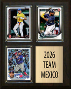 2026 WBC Team Mexico 3 Card Plaque Topps Randy Arozarena Alejandro Kirk Durran