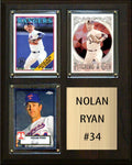 Nolan Ryan #34 3 Card Plaque Topps Bowman 2023 2024 Texas Rangers