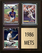1986 New York Mets World Series Champions Fan Gift Plaque 8x10 3 Cards Topps Donruss Panini 2024 2025 2026