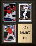Jose Ramirez 3 Card Plaque Topps Bowman 2026 2025 2024 Cleveland Guardians