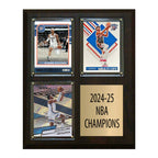 2024-25 OKC Thunder NBA Champions 3 Card Plaque Shai Gilgeous-Alexander Holmgren Donruss Prizm Hoops