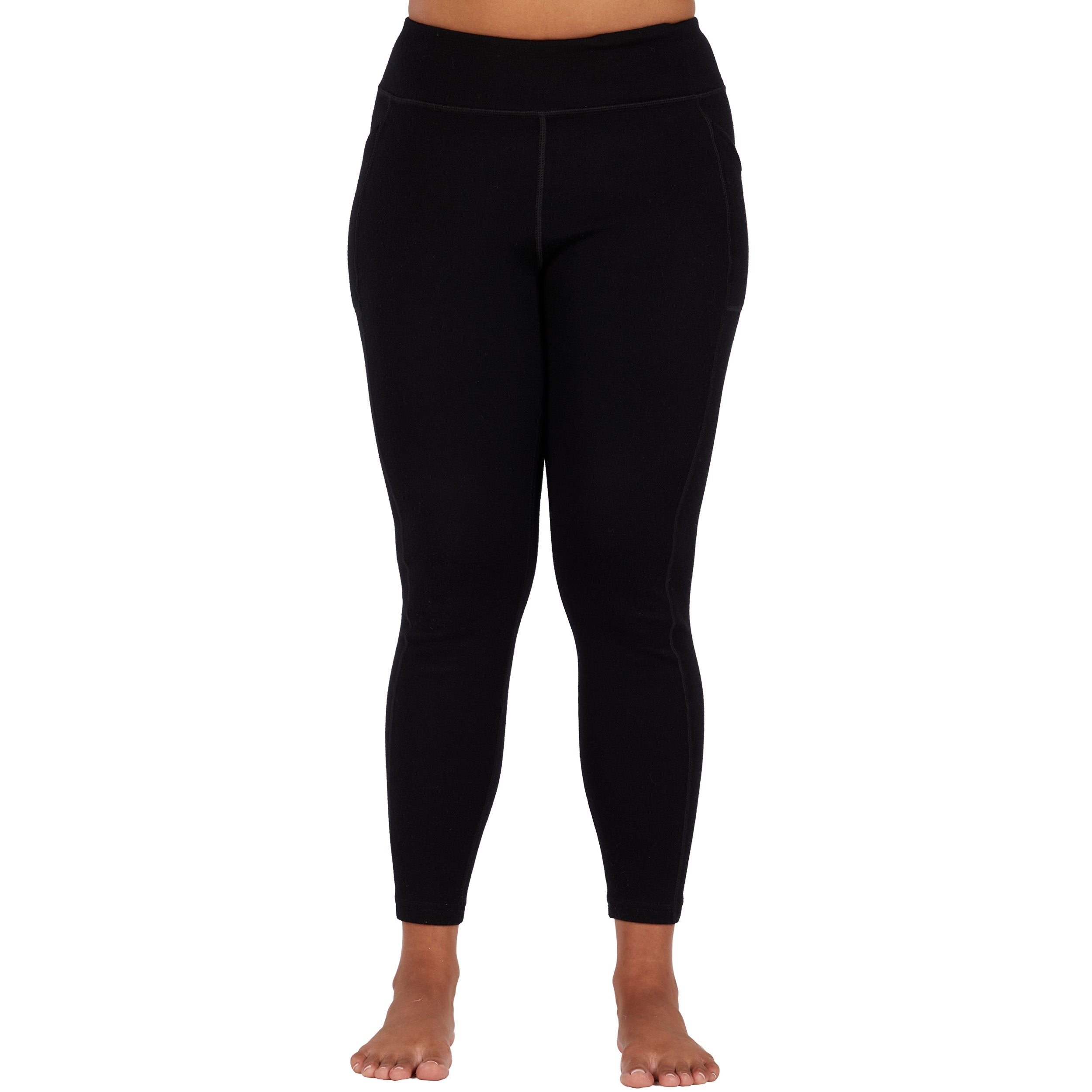 Women's Heavyweight Wool Leggings Thermal Base Layer Bottom - 100% Merino Wool