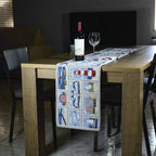 Homvare Christmas Table Full Length Runner for Holiday Dinner, Parties, Home Décor Woven Tapestry 13”x72”
