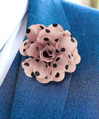 Polka Dot Flower Lapel Pin
