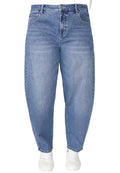ELOQUII Women's Plus Size The Barrel Leg Jean - 16, True Dark Rinse Denim