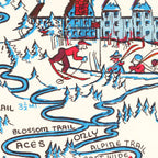 Vintage Map of Mt. Hood Recreation Area, 1939