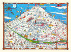 Vintage Map of Mt. Hood Recreation Area, 1939