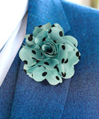 Polka Dot Flower Lapel Pin