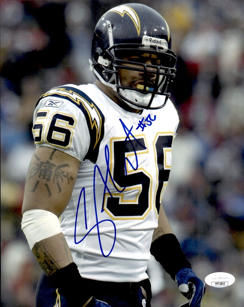 Shawne Merriman San Diego Chargers Signed/Autographed 8x10 Photo JSA 161241