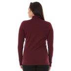 Midweight Women's Wool 1/4 Zip - 100% Merino Wool