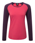 Women's Redline Long Sleeve Tee - Virtual Pink Stripe