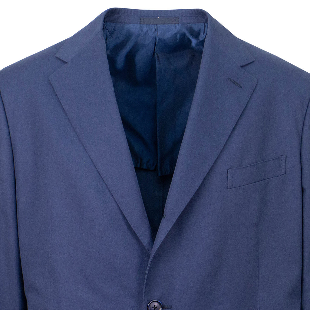 Cotton 3 Roll 2 Button Classic Fit Suit // Blue