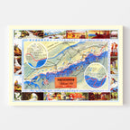 Vintage Map of Shenandoah National Park, 1947