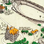 Syracuse University Vintage Map 1928