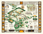 Syracuse University Vintage Map 1928